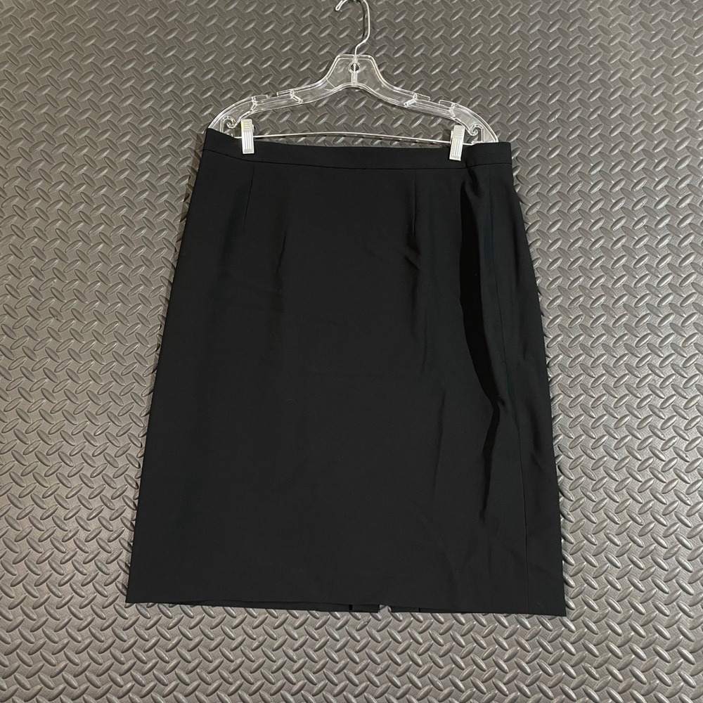 Jones New York Platinum Black Pencil Business Skirt Women's Size‎ 16